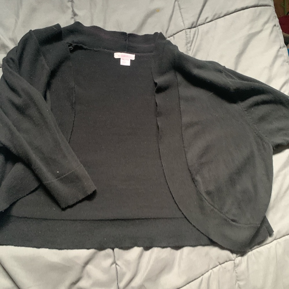 BLACK COTTON JACKET XHILARATION